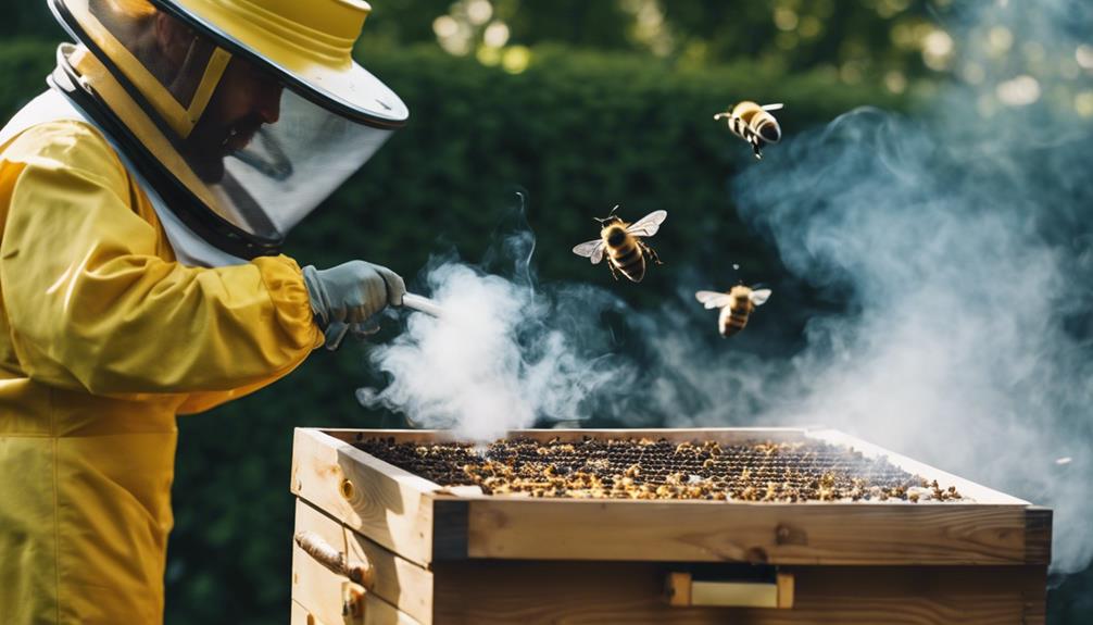 How Does a Smoker Safely Calm Bees?