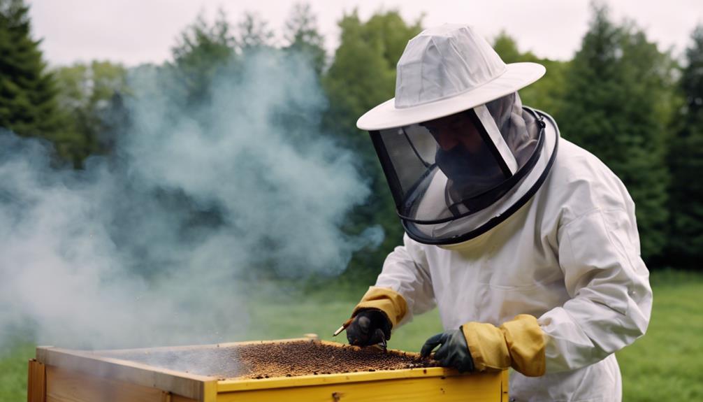 How Does a Smoker Safely Calm Bees?