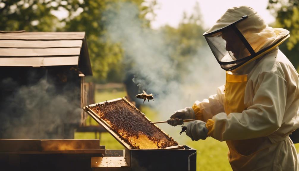 How Does a Smoker Safely Calm Bees?